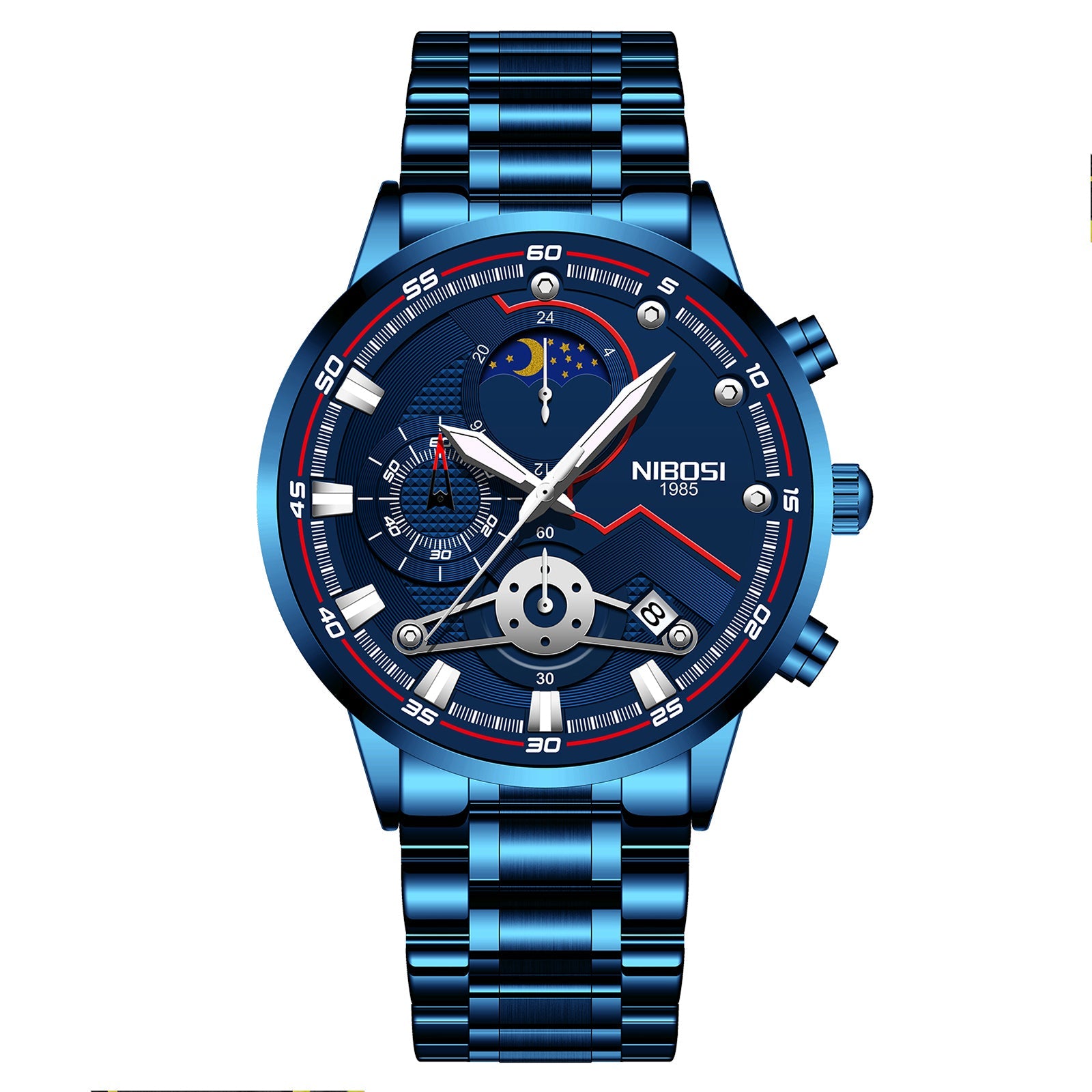 NIBOSI 2503 — Iron Sentinel Watch