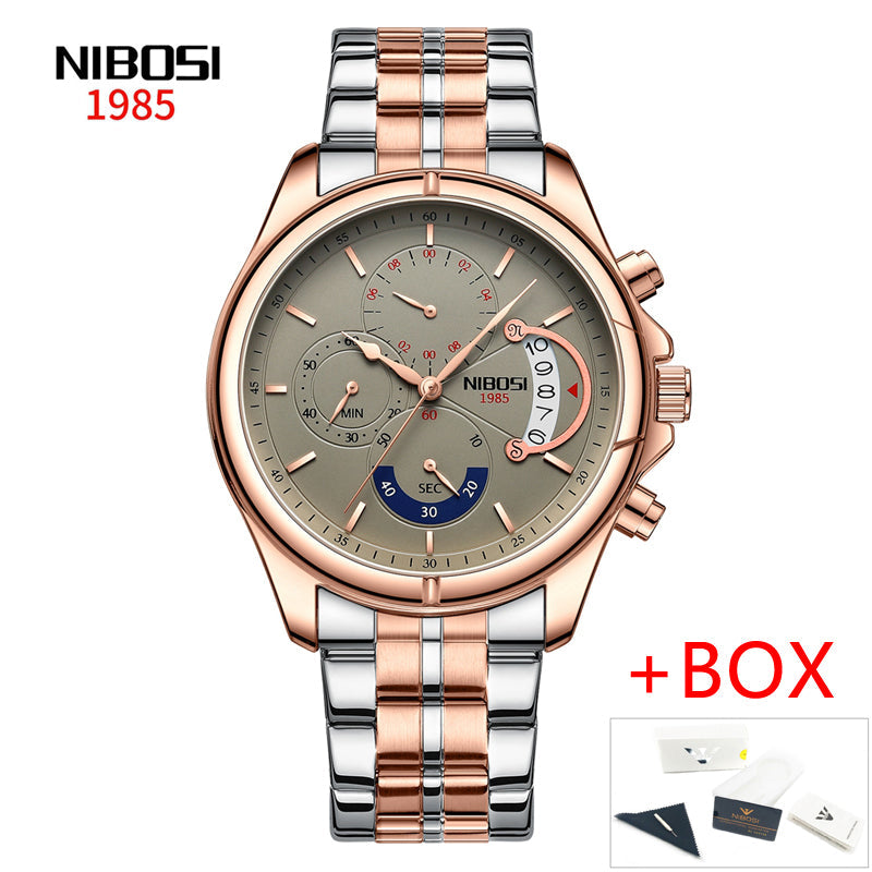NIBOSI 2522 — Chrono Luxe Men's Watch