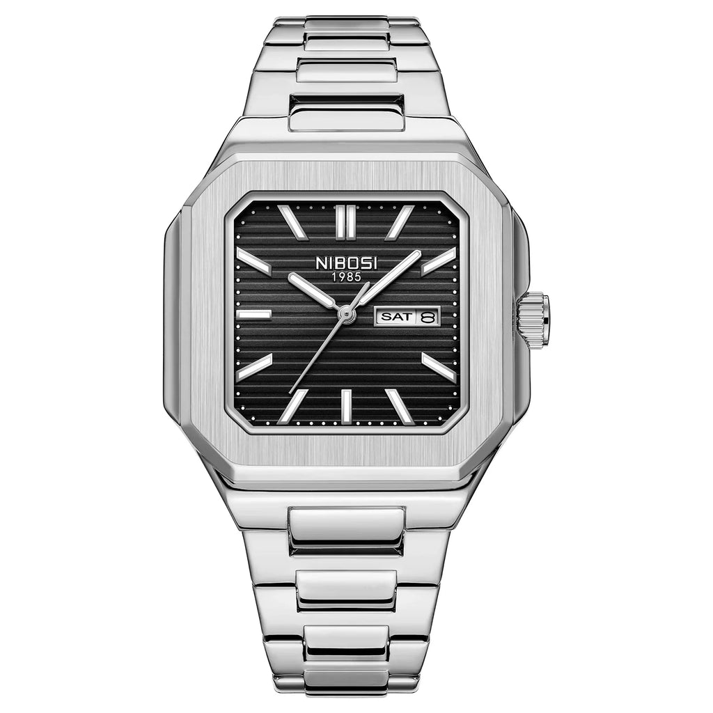 NIBOSI 2690 — Retro Square Quartz Watch
