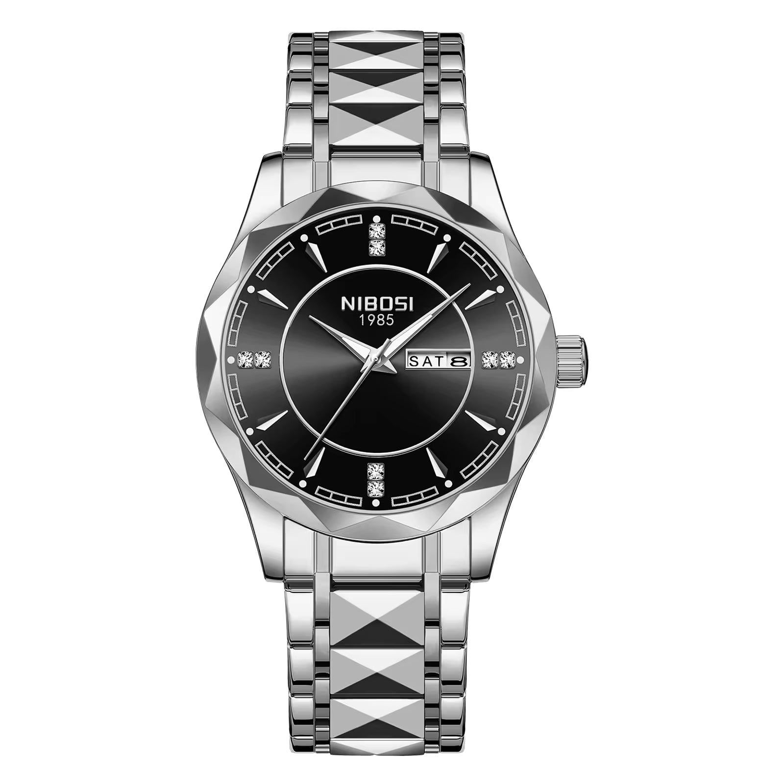NIBOSI 2625 — Royal Facet Watch