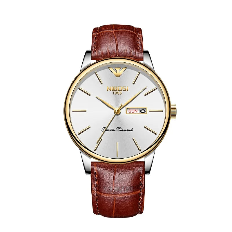 NIBOSI 2332 — Diamond Series Day-Date Watch