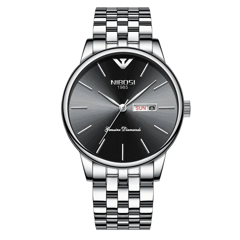 NIBOSI 2332 — Diamond Series Day-Date Watch