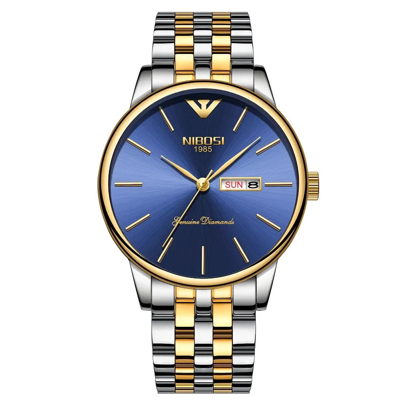NIBOSI 2332 — Diamond Series Day-Date Watch