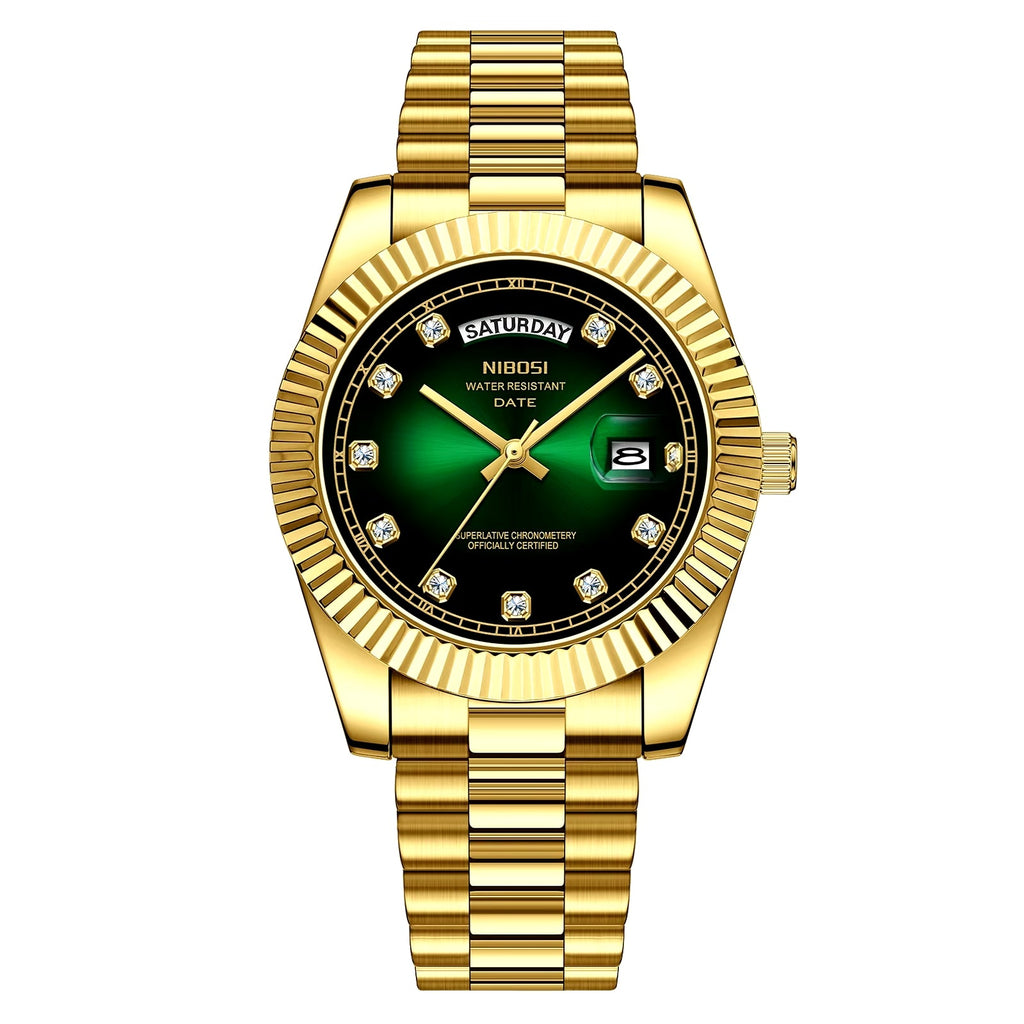 NIBOSI 2627 — Diamond Scale Quartz Watch