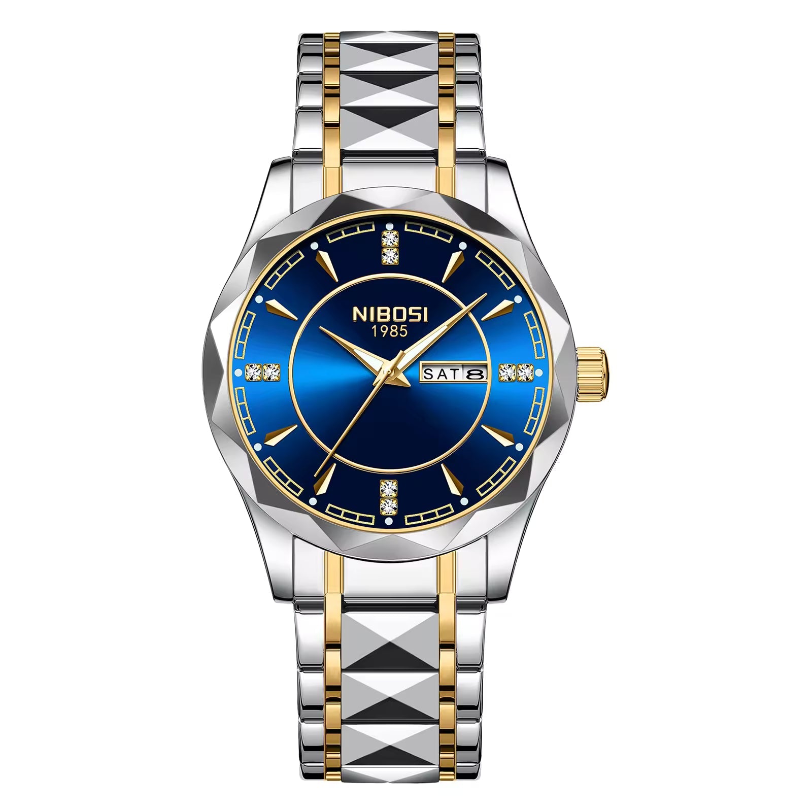 NIBOSI 2625 — Royal Facet Watch