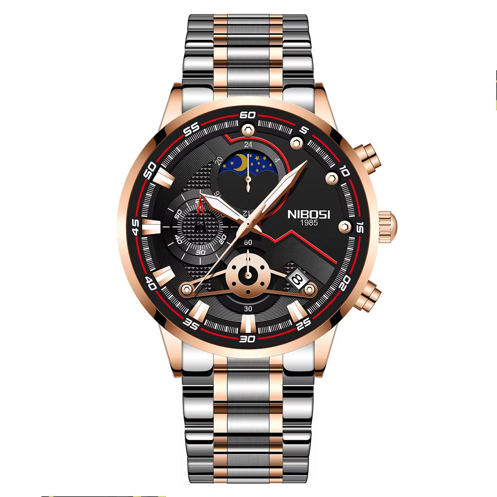 NIBOSI 2503 — Iron Sentinel Watch