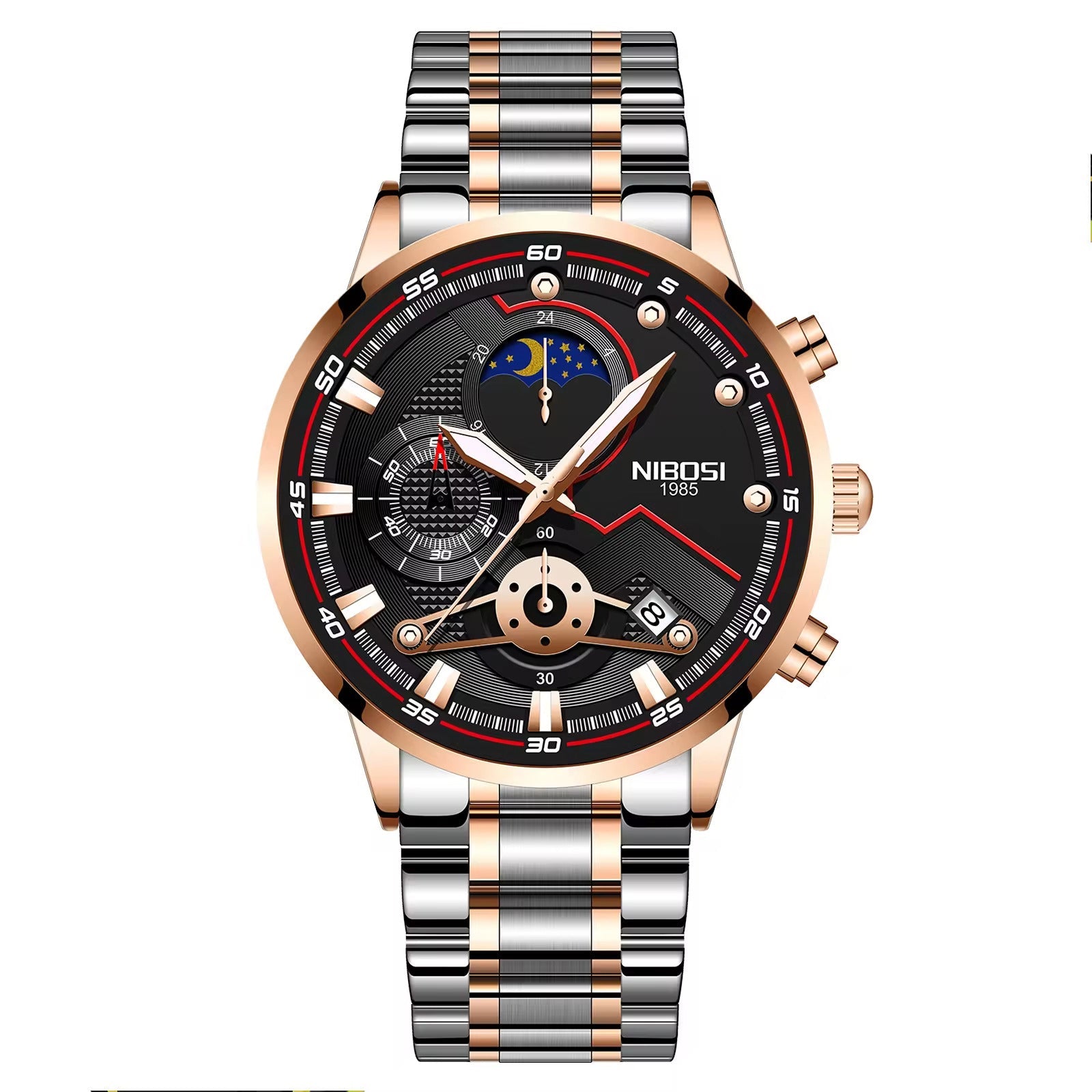 NIBOSI 2503 — Iron Sentinel Watch