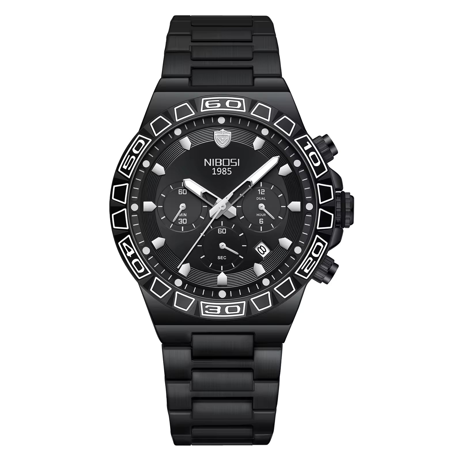 NIBOSI 2661 Golden Vanguard Chronograph