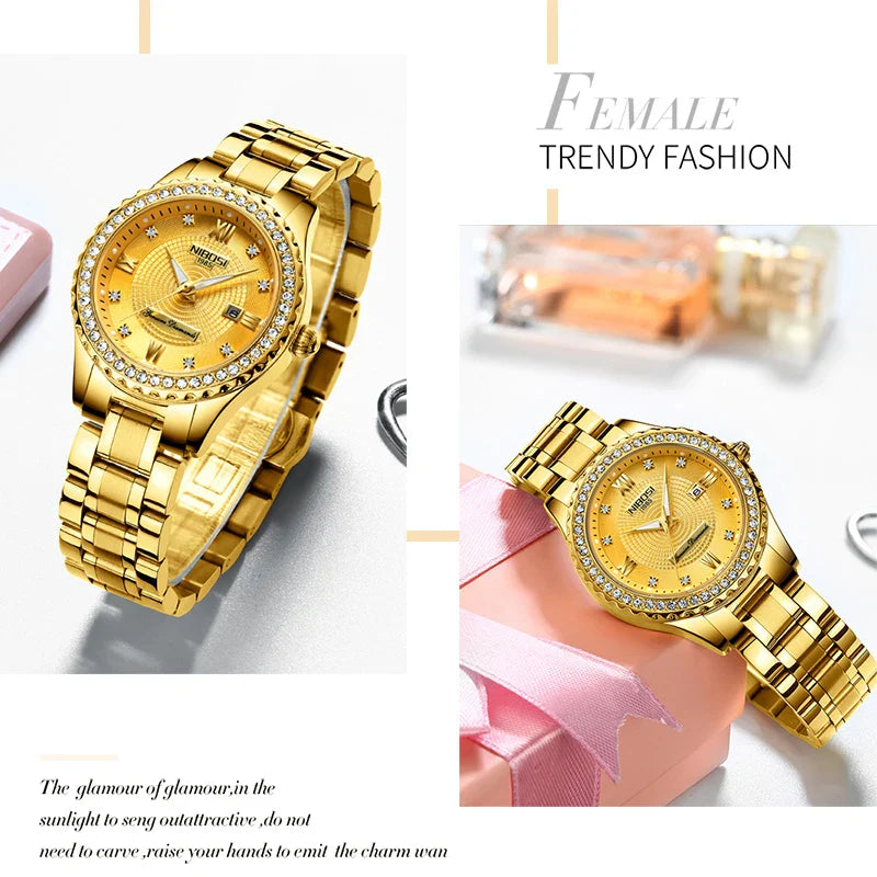 NIBOSI 2357 — Crystal Elegance Women's Watch