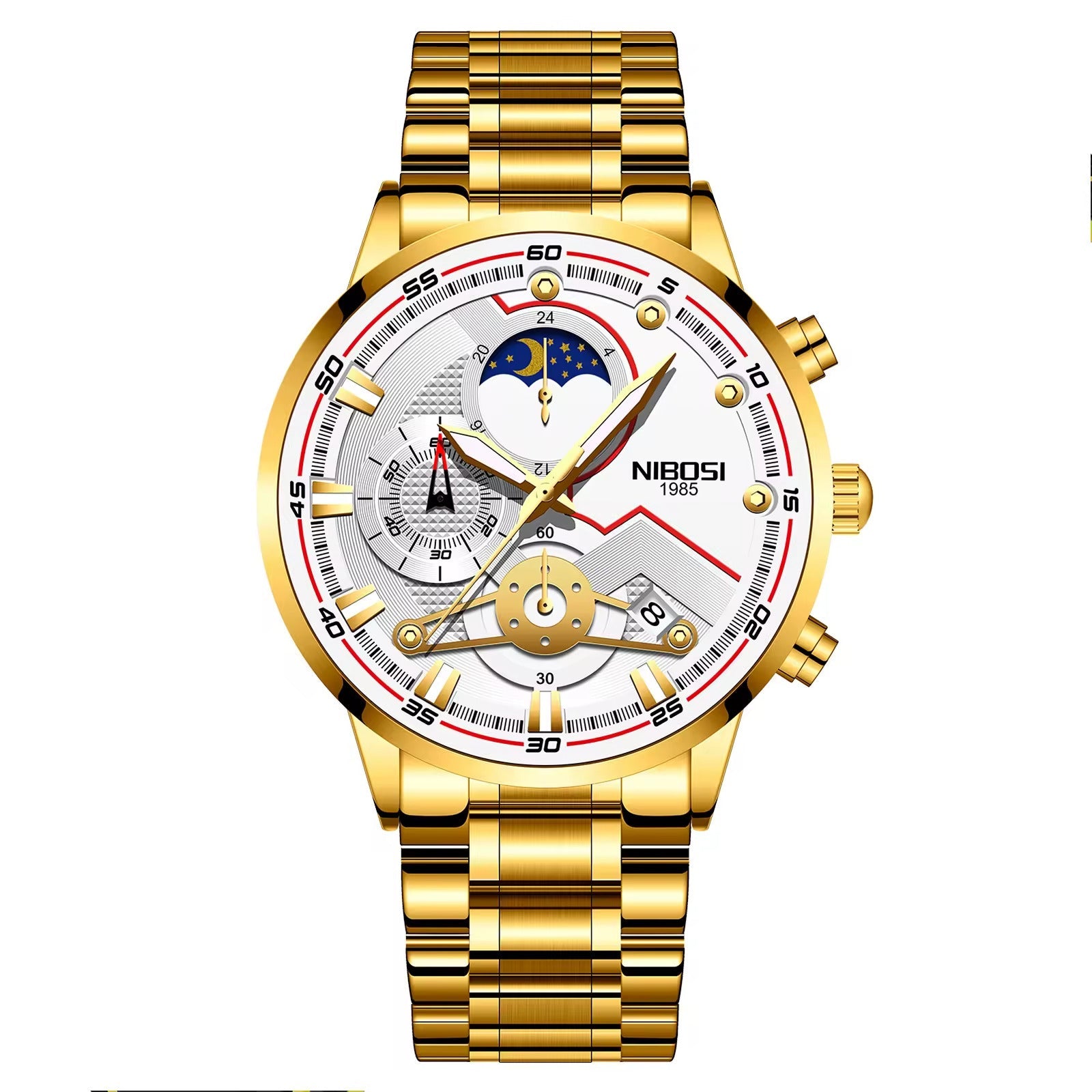NIBOSI 2503 — Iron Sentinel Watch