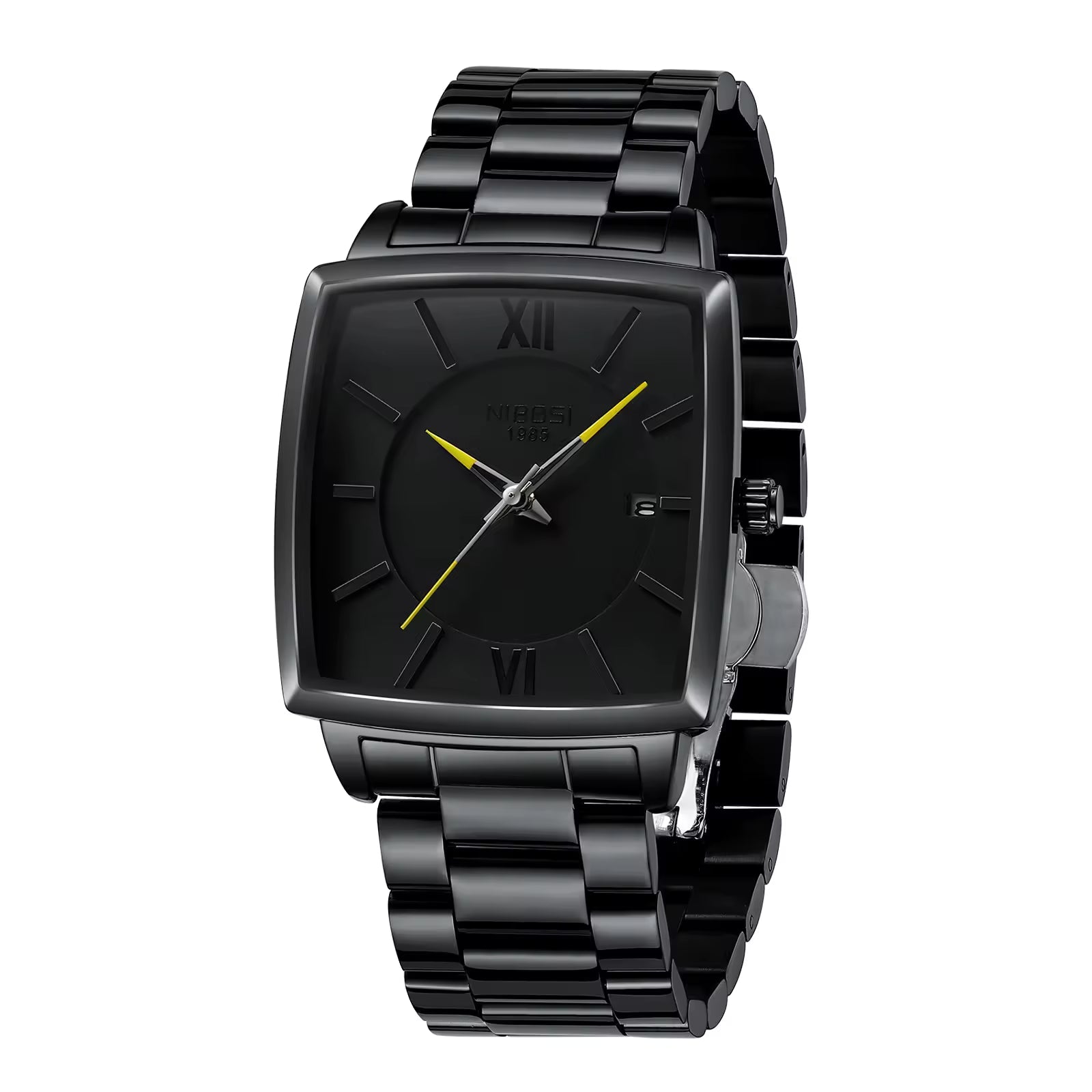 NIBOSI 2601 — Obsidian Square Men's Watch
