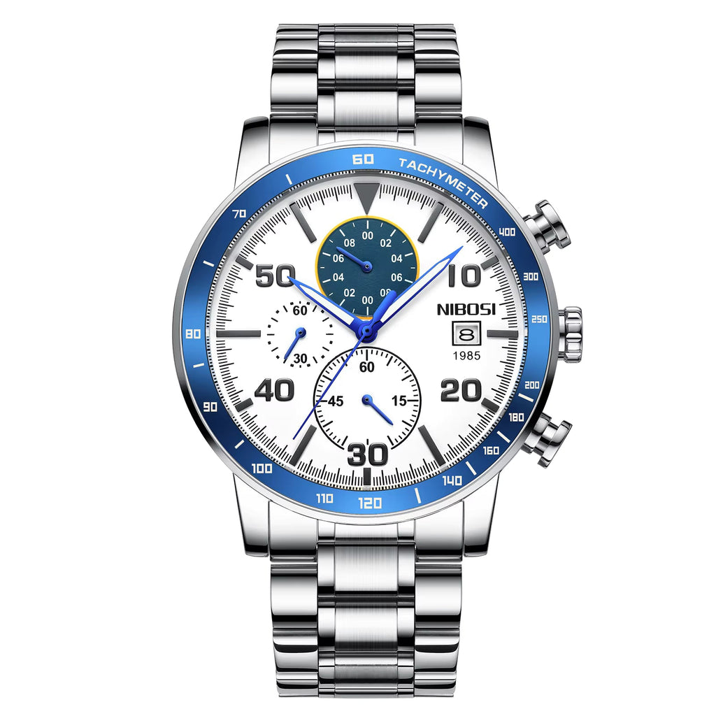 NIBOSI 2380 — Sapphire Chronograph Men's Watch
