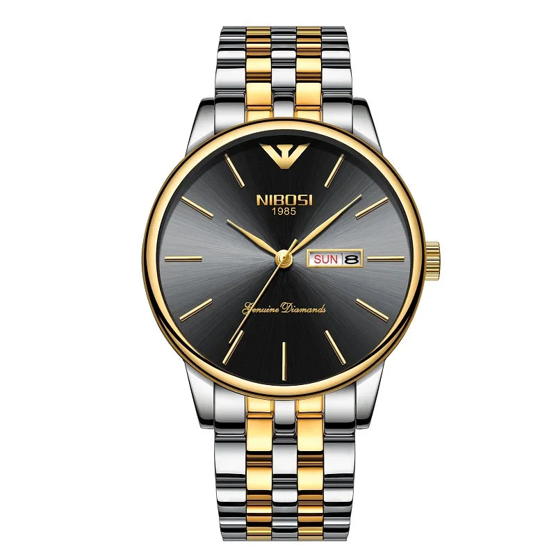 NIBOSI 2332 — Diamond Series Day-Date Watch