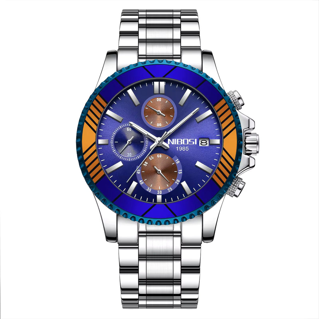 NIBOSI 2353 Spectrum Gold Chronograph