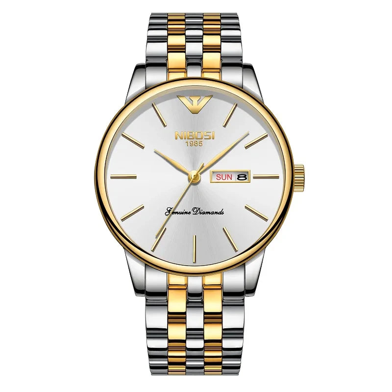 NIBOSI 2332 — Diamond Series Day-Date Watch