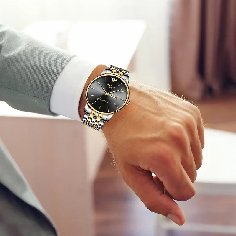 NIBOSI 2332 — Diamond Series Day-Date Watch