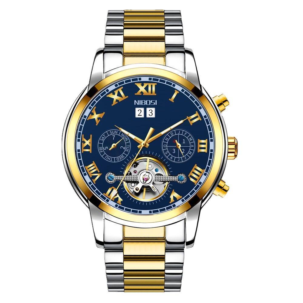 NIBOSI 2307 — Imperial Automatic Open-Heart Watch