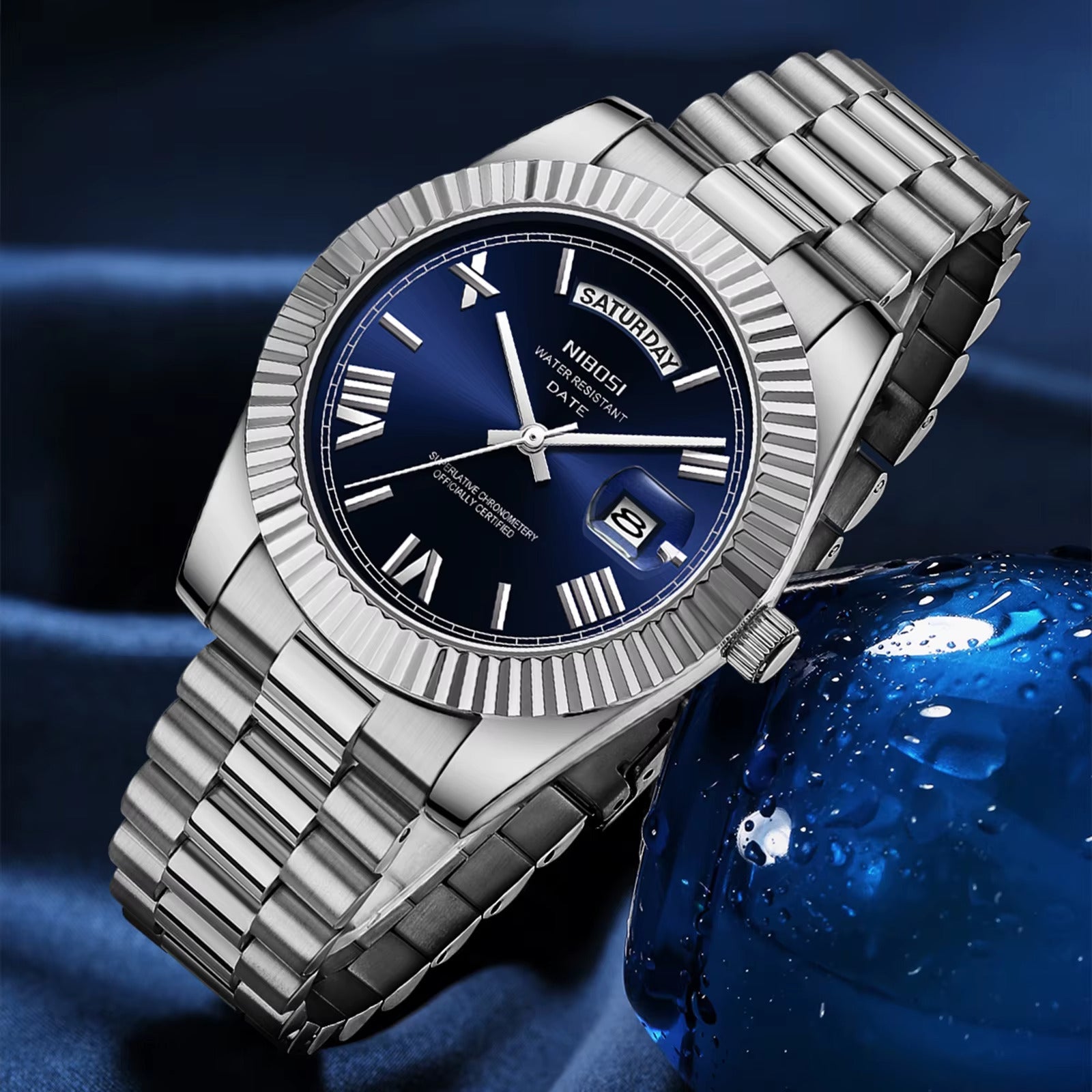 NIBOSI 2628 — Timeless Luxury Quartz Watch