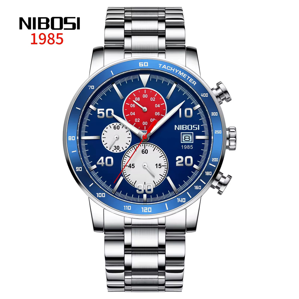 NIBOSI 2380 — Sapphire Chronograph Men's Watch