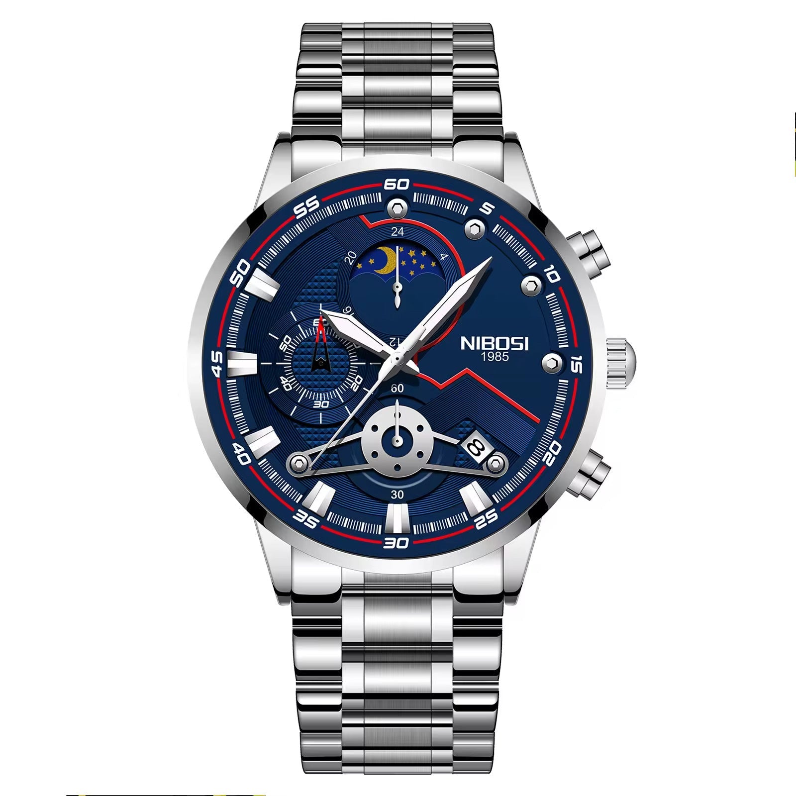 NIBOSI 2503 — Iron Sentinel Watch