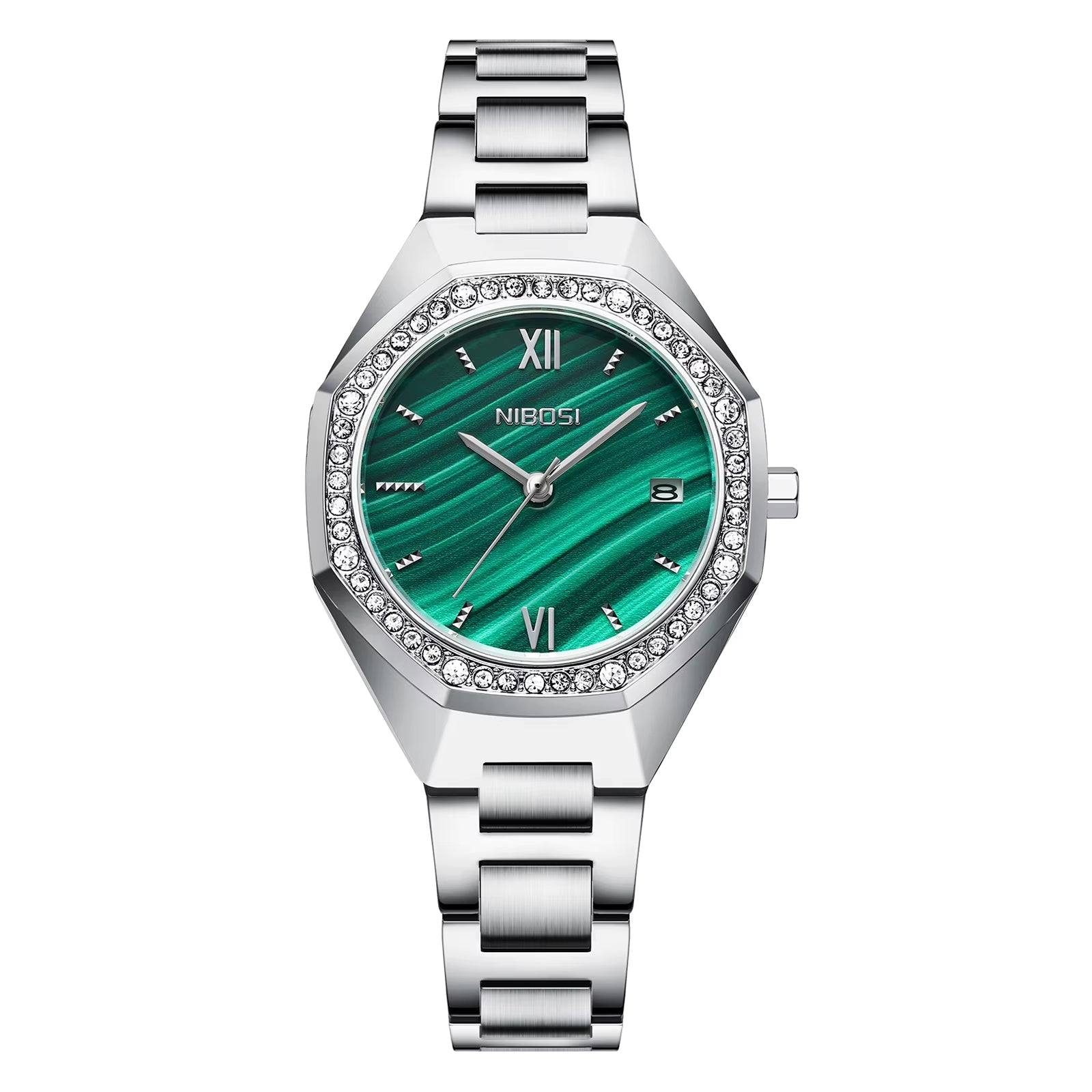 NIBOSI 2621 — Radiant Crystal Women's Watch