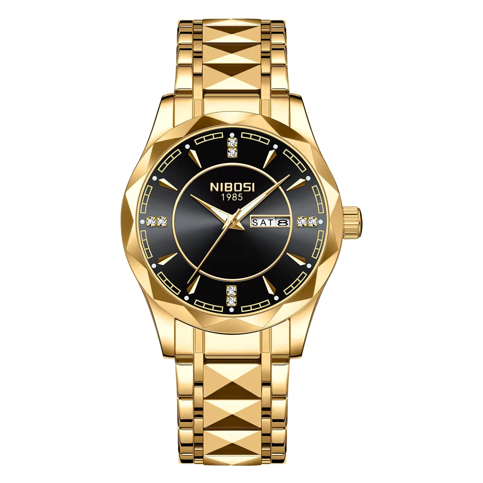 NIBOSI 2625 — Royal Facet Watch