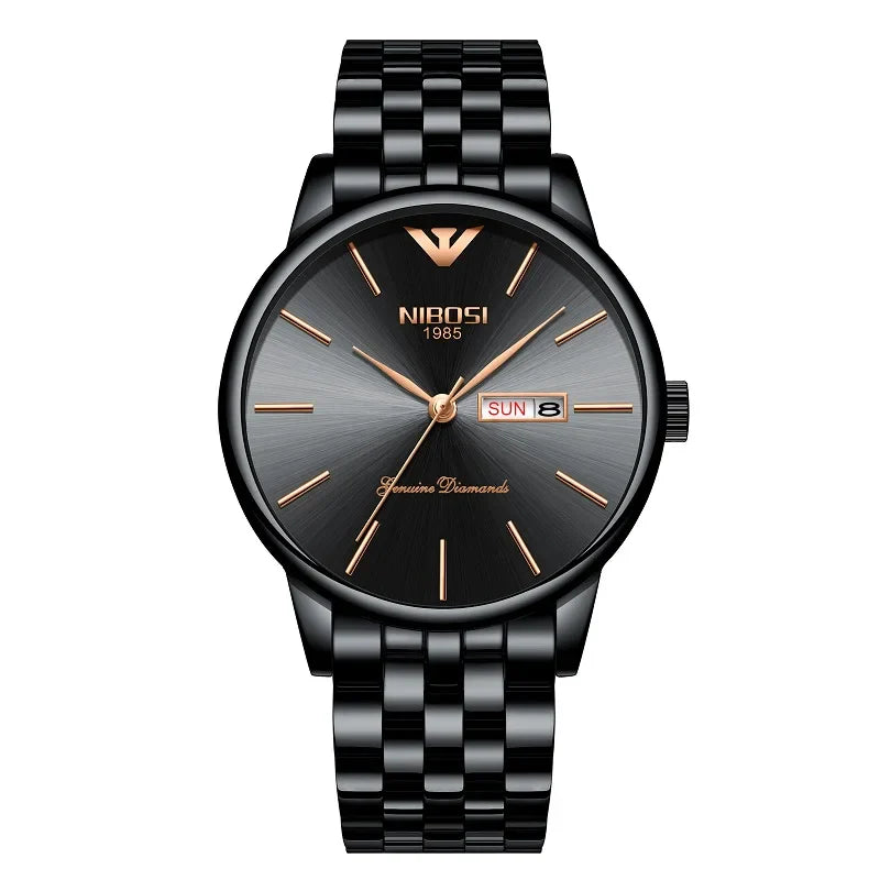 NIBOSI 2332 — Diamond Series Day-Date Watch