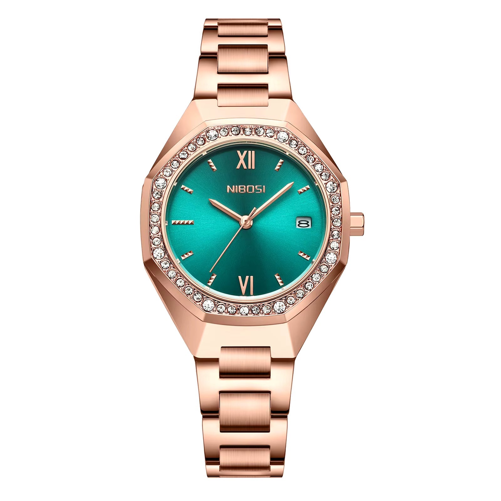 NIBOSI 2621 — Radiant Crystal Women's Watch