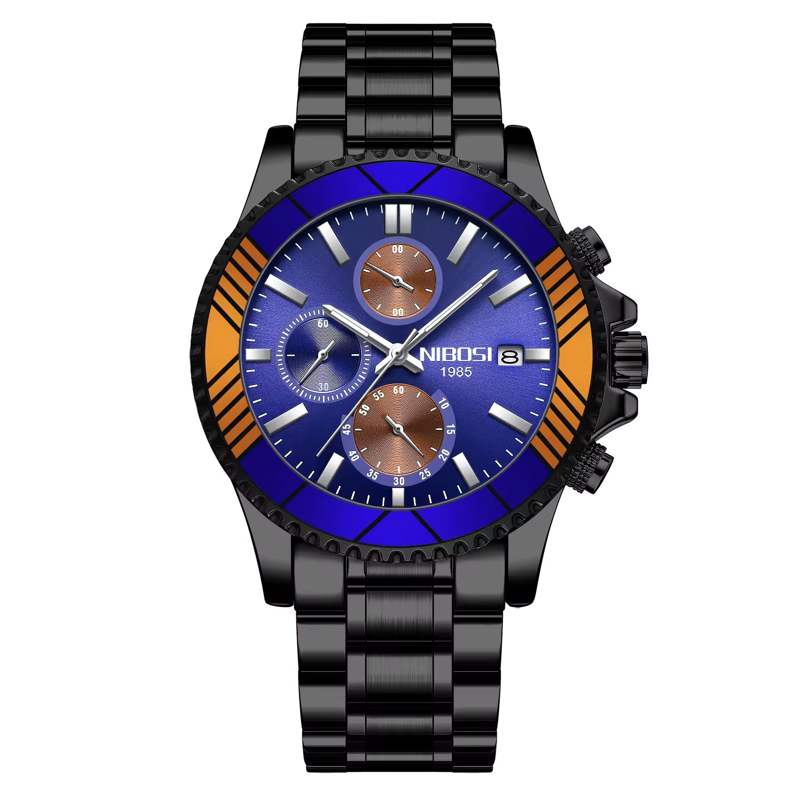 NIBOSI 2353 Spectrum Gold Chronograph