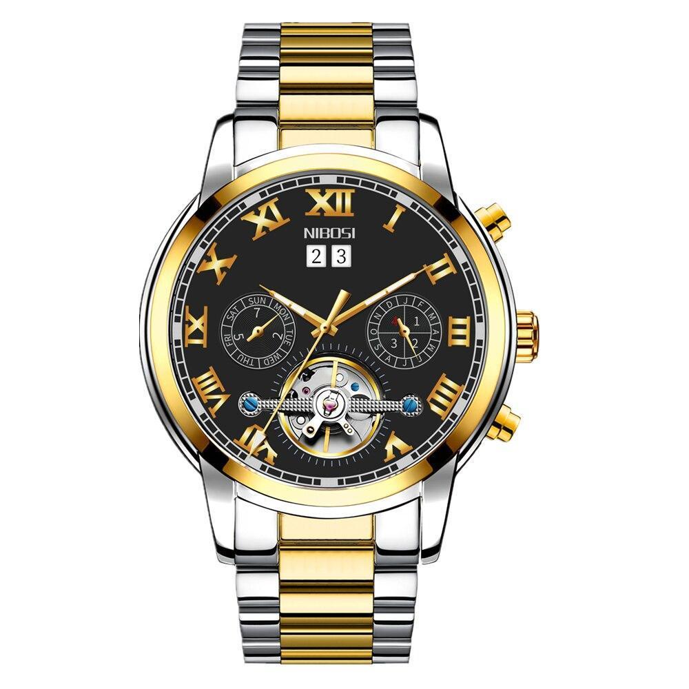 NIBOSI 2307 — Imperial Automatic Open-Heart Watch