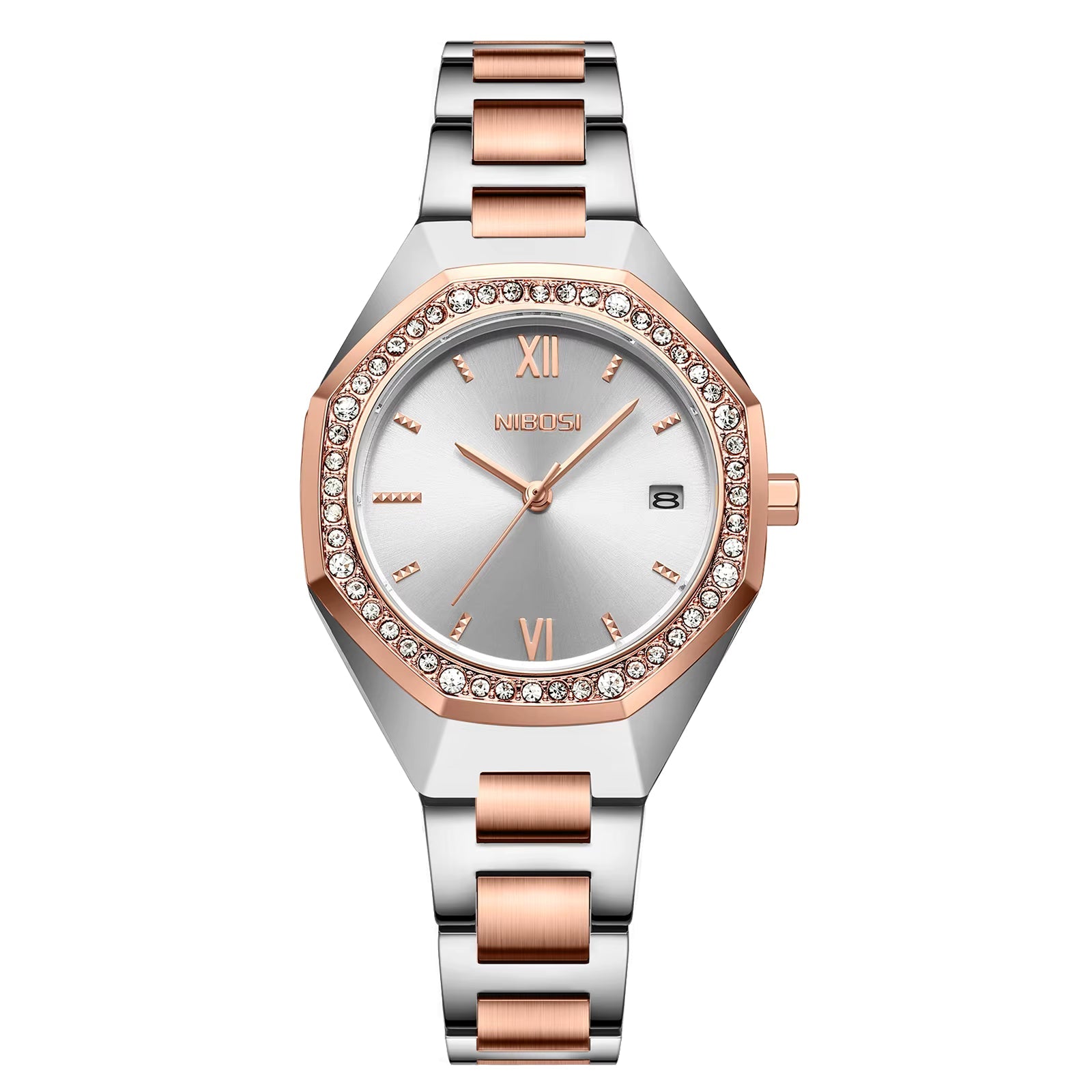 NIBOSI 2621 — Radiant Crystal Women's Watch