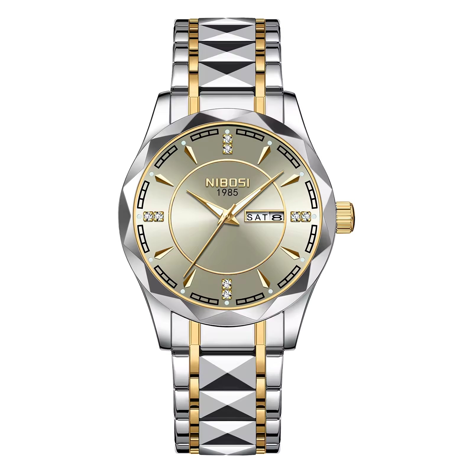 NIBOSI 2625 — Royal Facet Watch