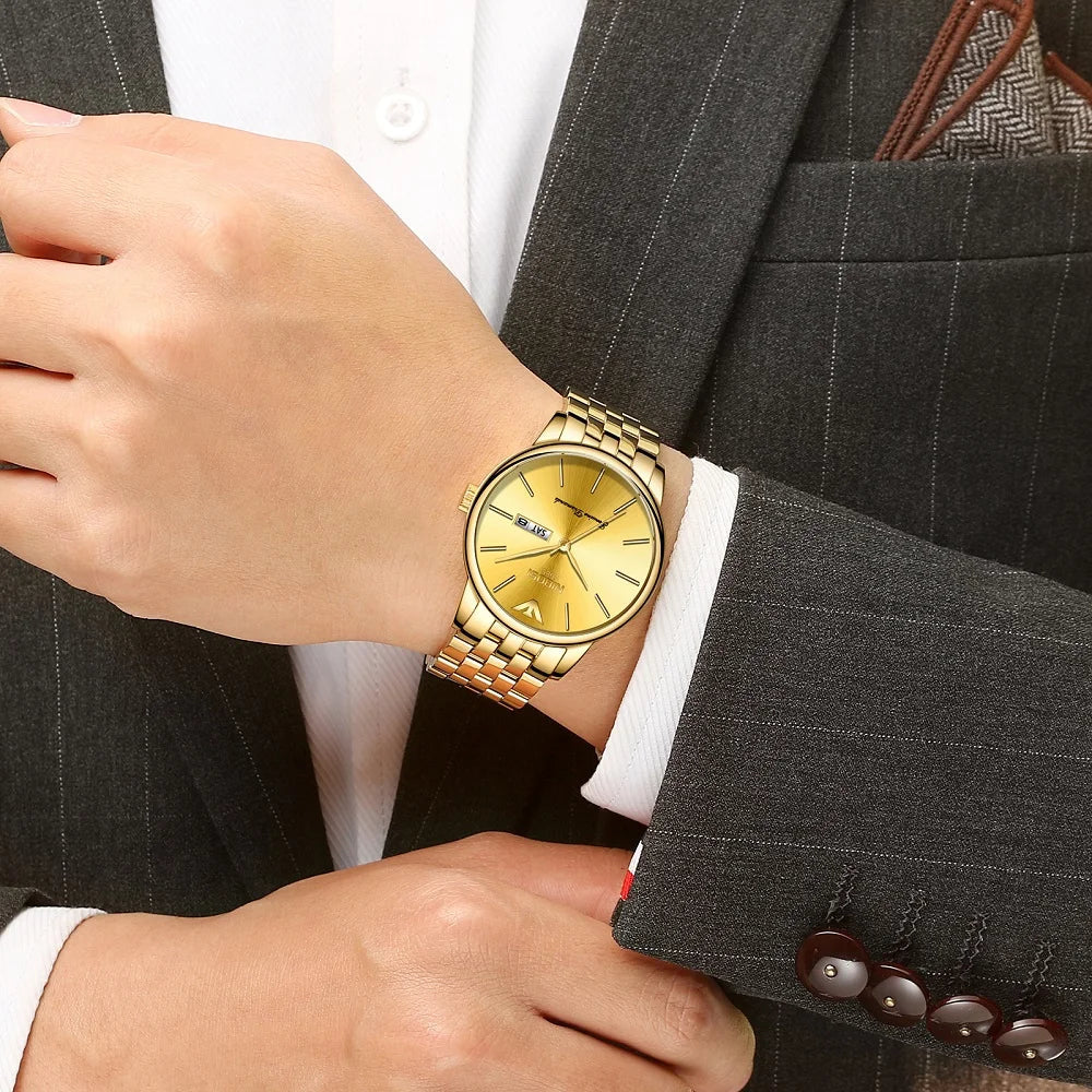 NIBOSI 2332 — Diamond Series Day-Date Watch