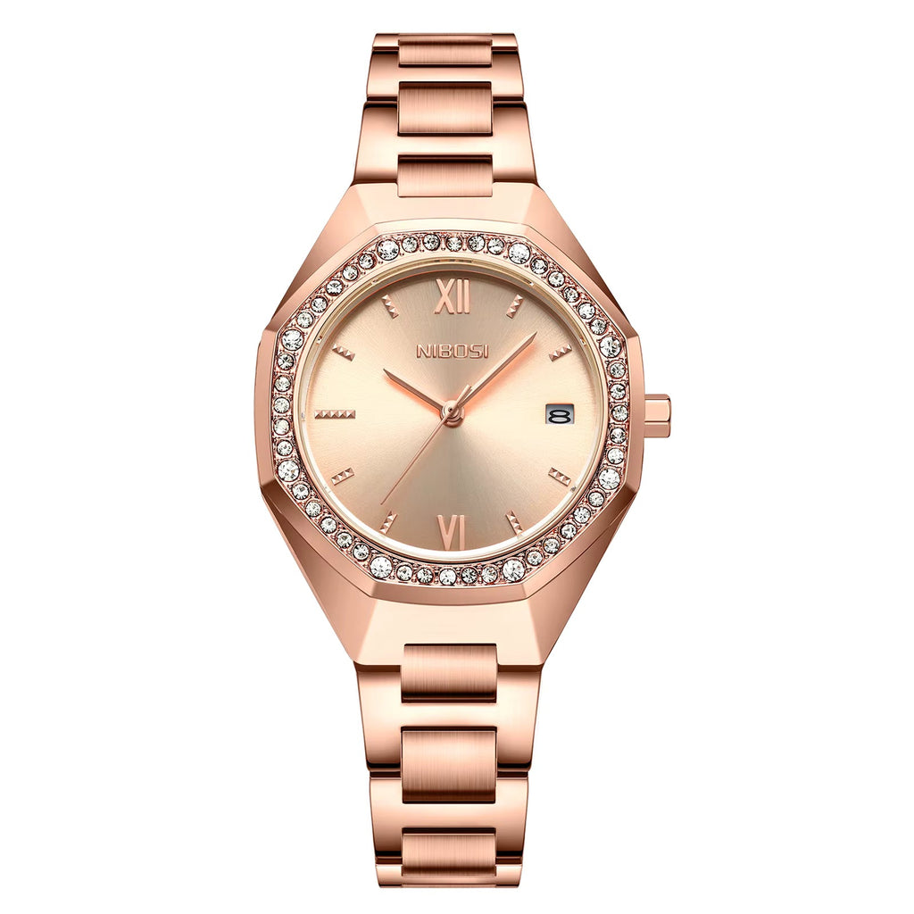 NIBOSI 2621 — Radiant Crystal Women's Watch