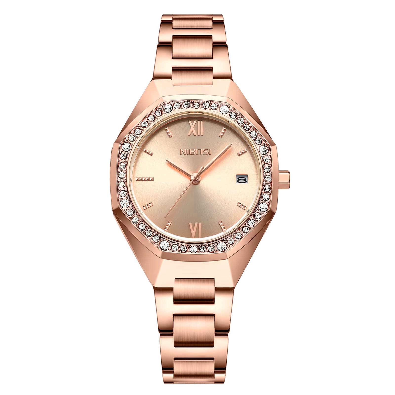 NIBOSI 2621 — Radiant Crystal Women's Watch