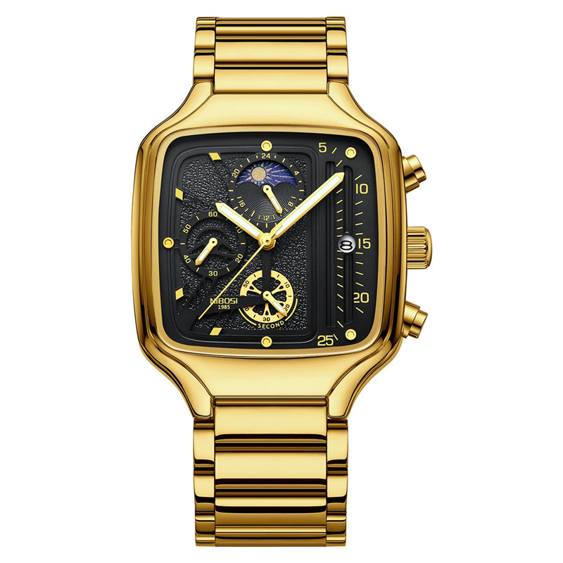 NIBOSI 2573 — Square Chrono Men's Watch