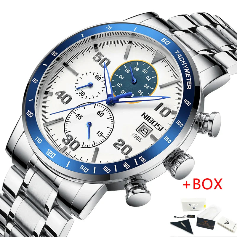 NIBOSI 2380 — Sapphire Chronograph Men's Watch