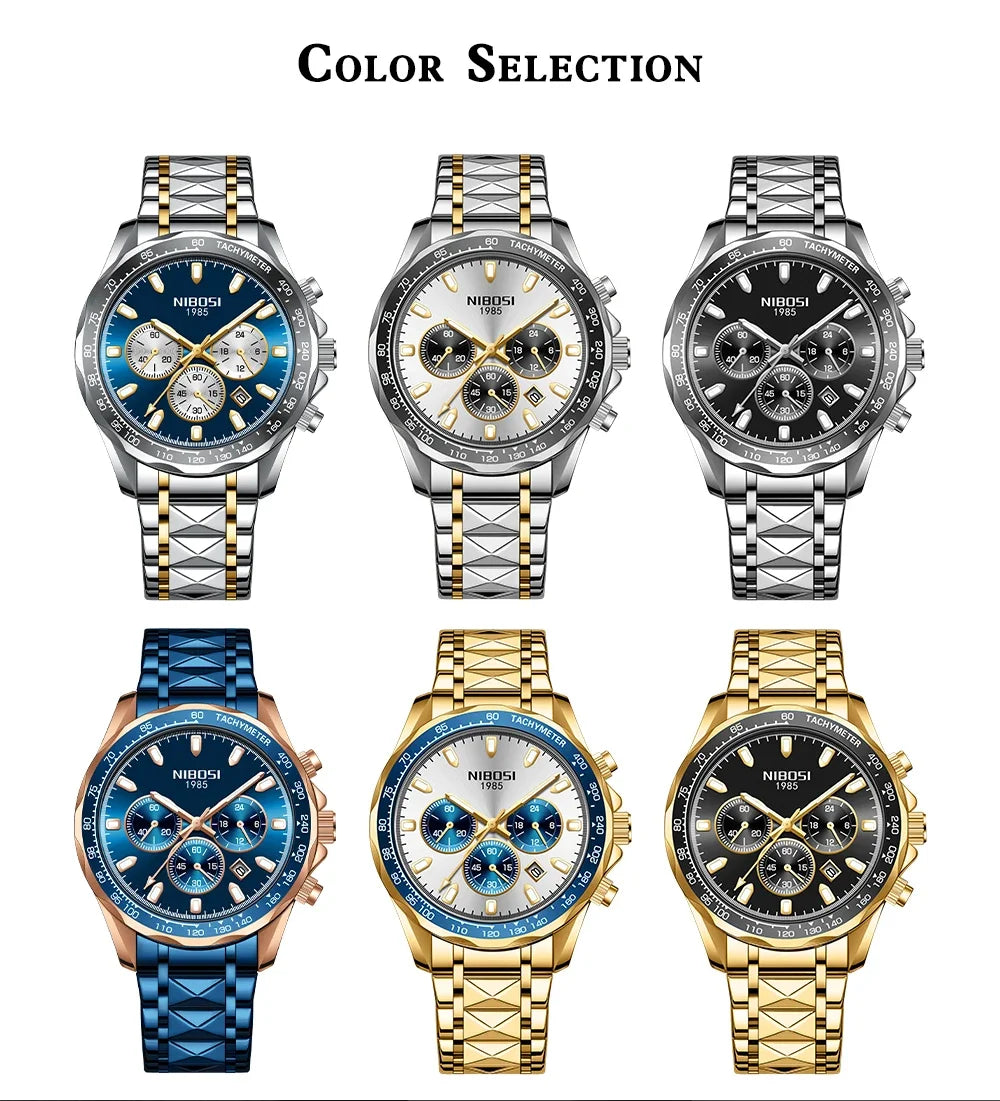 NIBOSI 2611 — Precision Chronograph