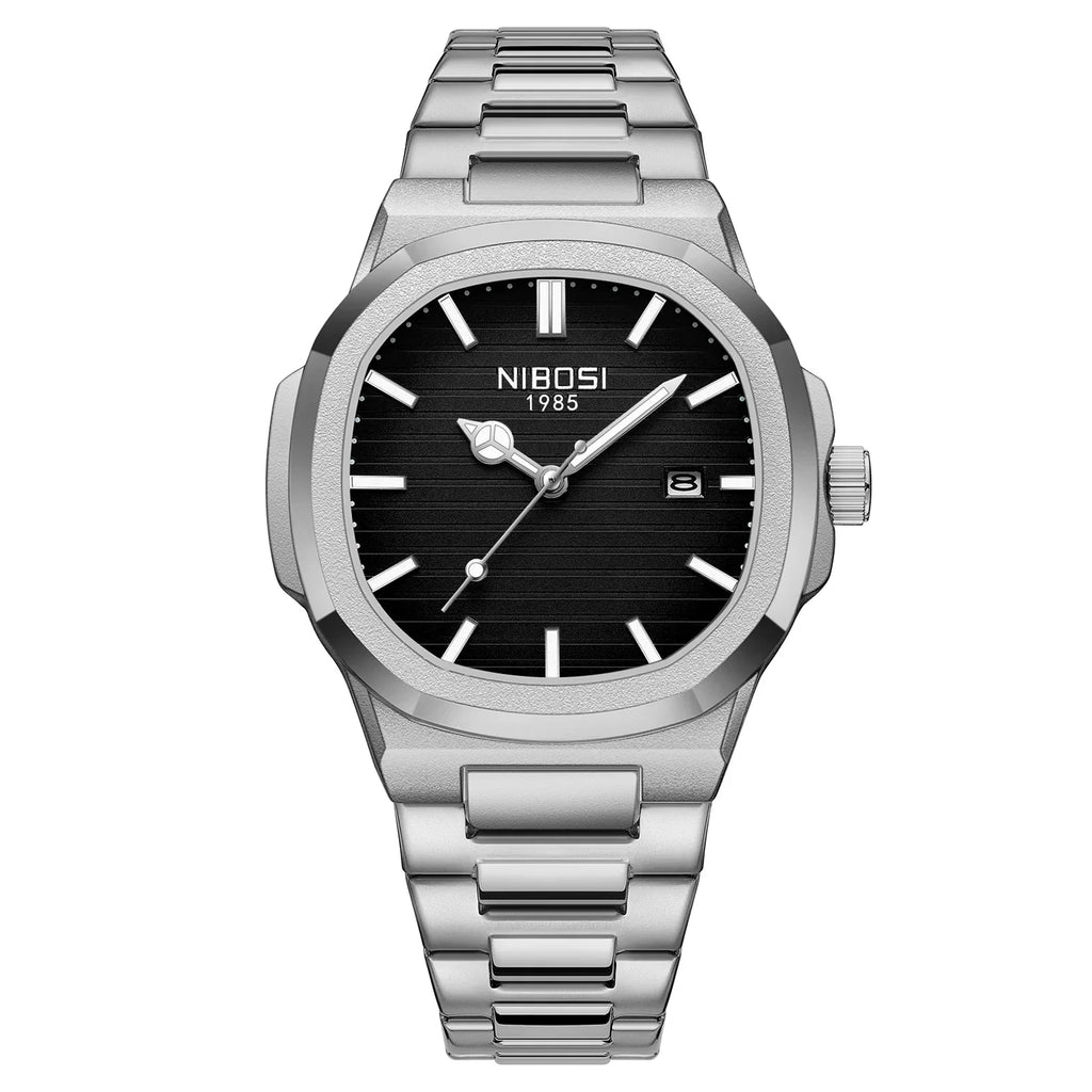NIBOSI 2632 — Waterproof Stainless Steel Watch