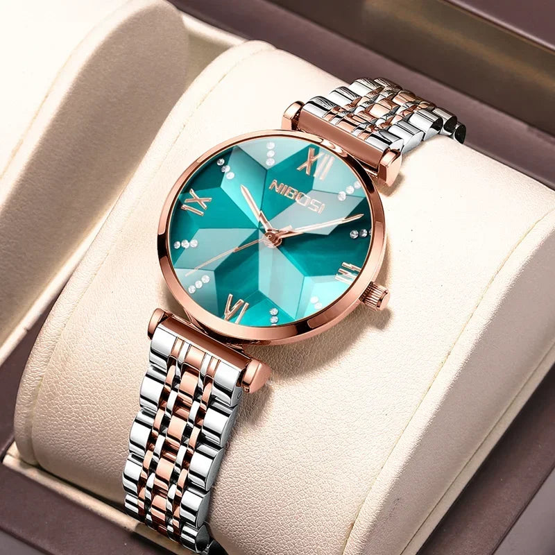 NIBOSI 2529 — Crystal Facet Watch