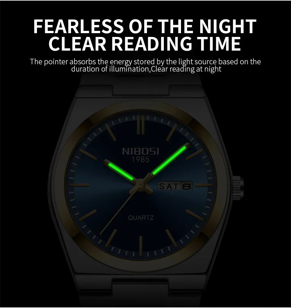 NIBOSI 2658 — Prestige Day-Date Watch