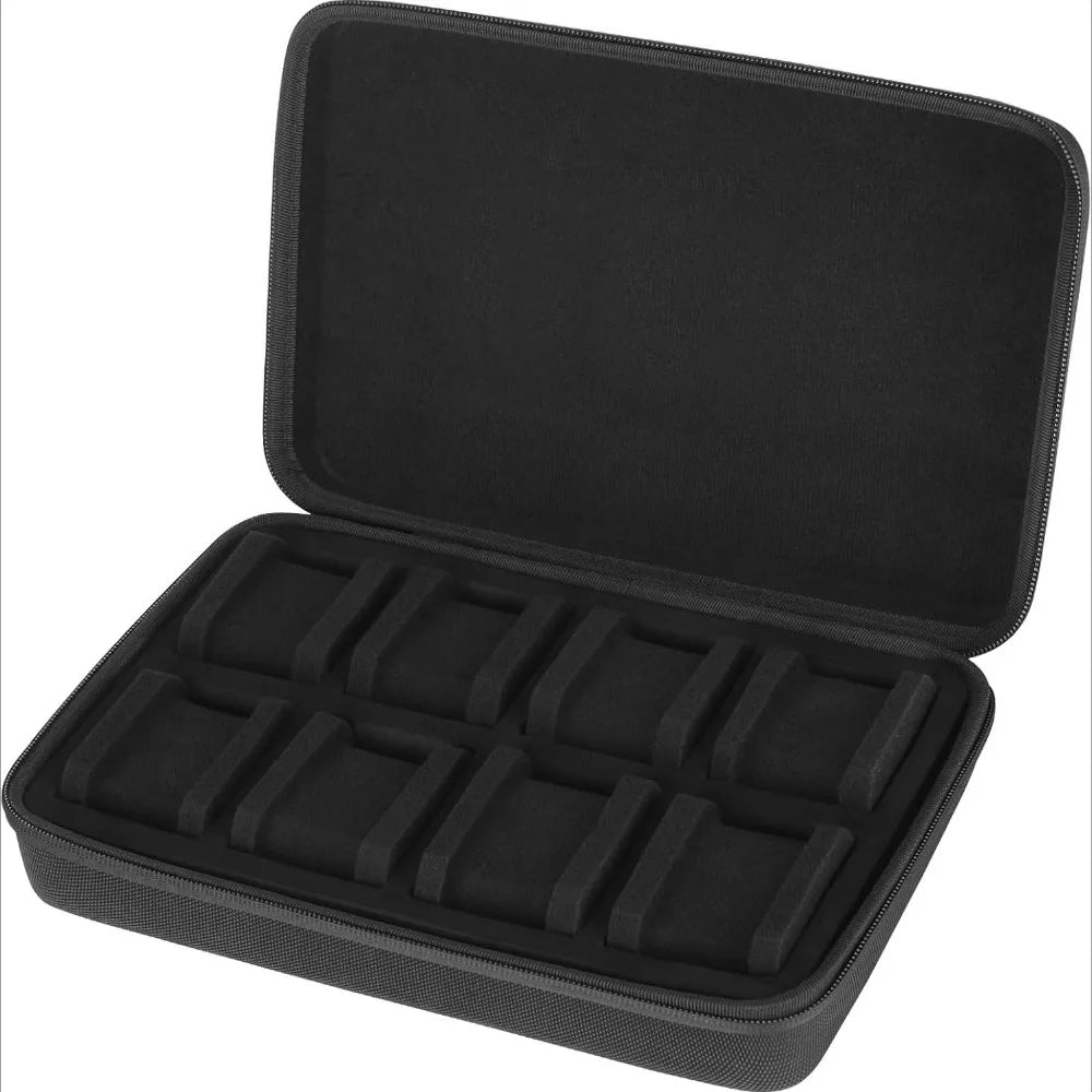 NIBOSI Watch Travel Case — 10 Slot Zipper Organizer