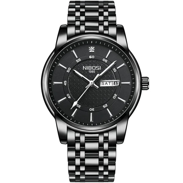 NIBOSI 2381 — Timeless Minimalist Steel Watch