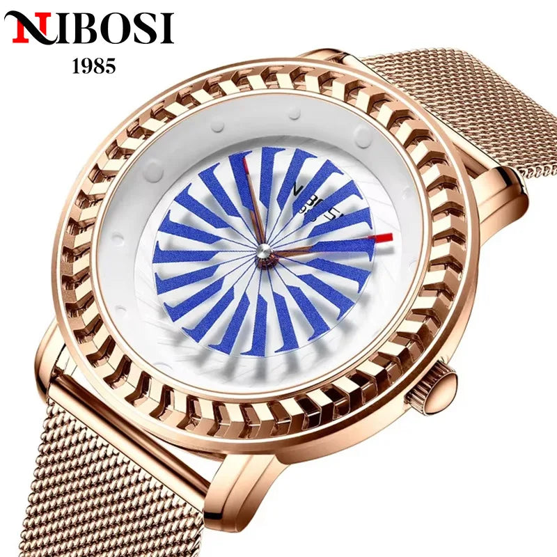NIBOSI 2367 — Mesh Elegance Watch