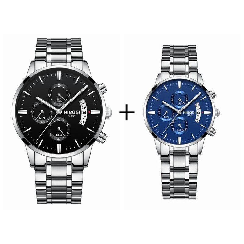 NIBOSI 2309L — Timeless Harmony Couple Watch