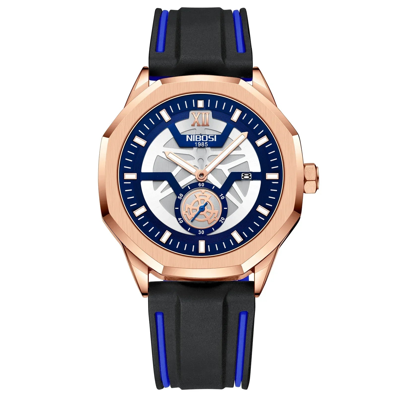 NIBOSI 2518 — Steel Mesh Sport 43MM Watch