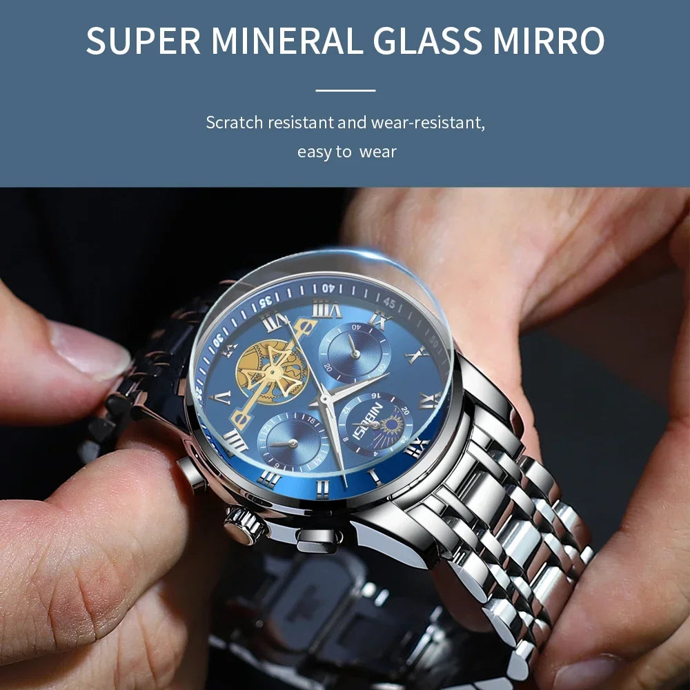 NIBOSI 2507 — Imperial Chrono Classic Watch