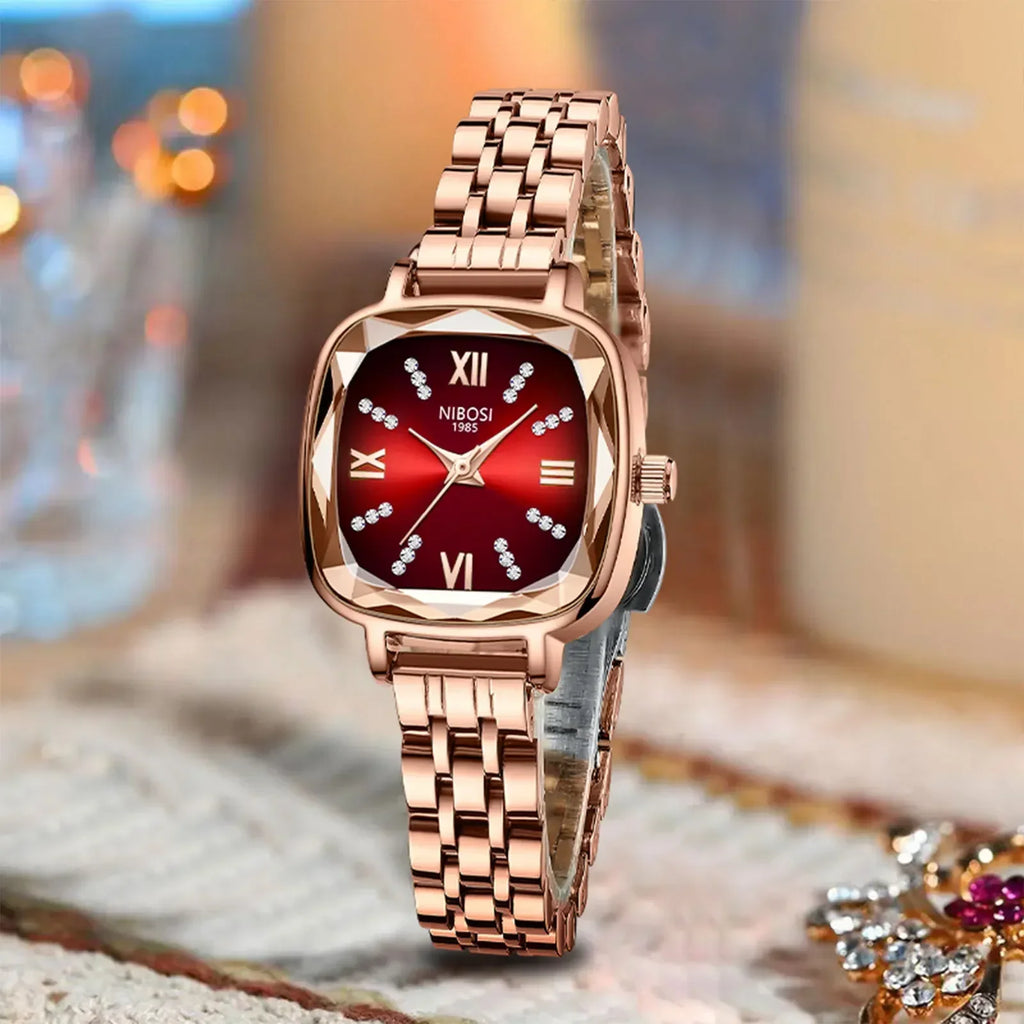 NIBOSI 2535 — Crystal Frame Watch