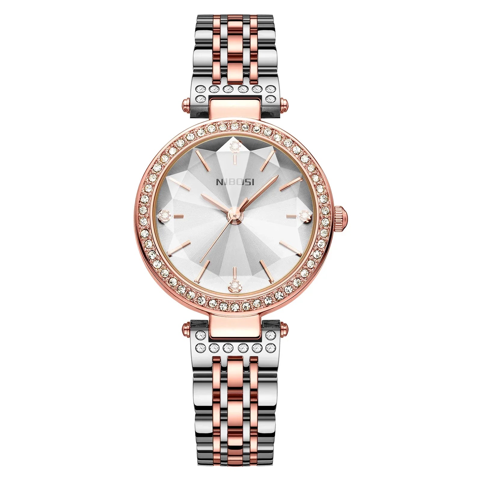 NIBOSI 2622 — Elegant Zircon Women's Quartz Watch