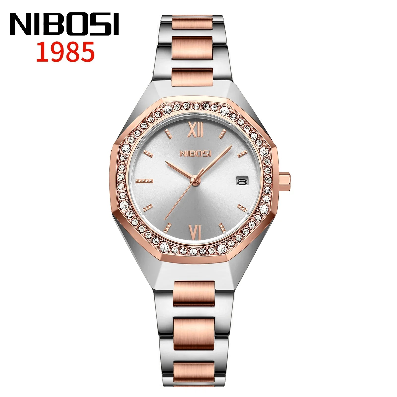 NIBOSI 2621 — Radiant Crystal Women's Watch